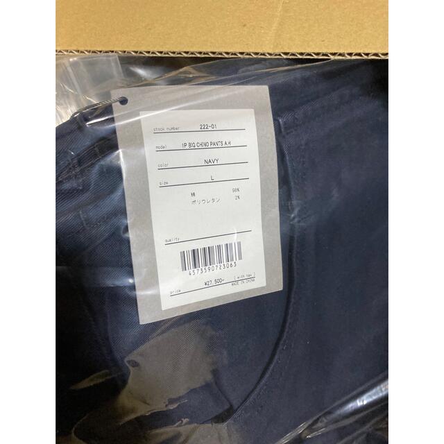 BROCHURE 1P BIG CHINO PANTS A.H ブローシュア紺 【超安い】 26950円
