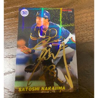 オリックスバファローズ(オリックス・バファローズ)のプロ野球チップス2022 金箔サインカード(スポーツ選手)