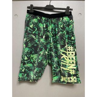 KTZ beentrill チベタンスカル ハーフパンツ グリーン サルエル