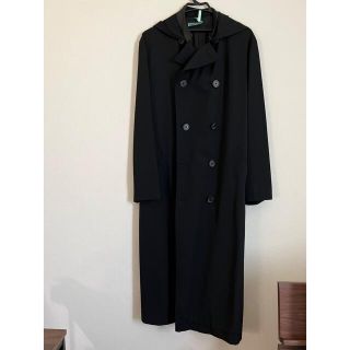 ヨウジヤマモト(Yohji Yamamoto)のY's for men ウールギャバ フード付きロングコート(チェスターコート)