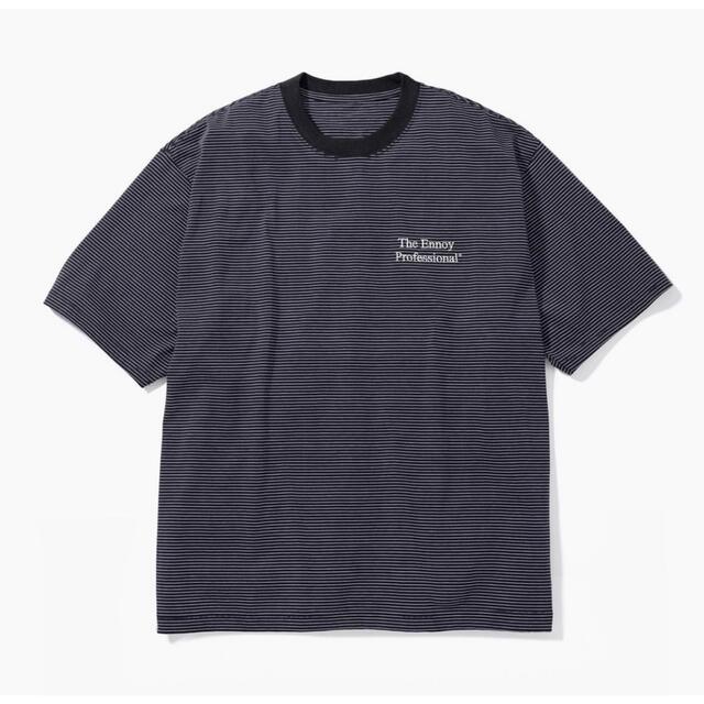 sizeXLennoy S/S Boder T-Shirt(BLACK × WHITE)