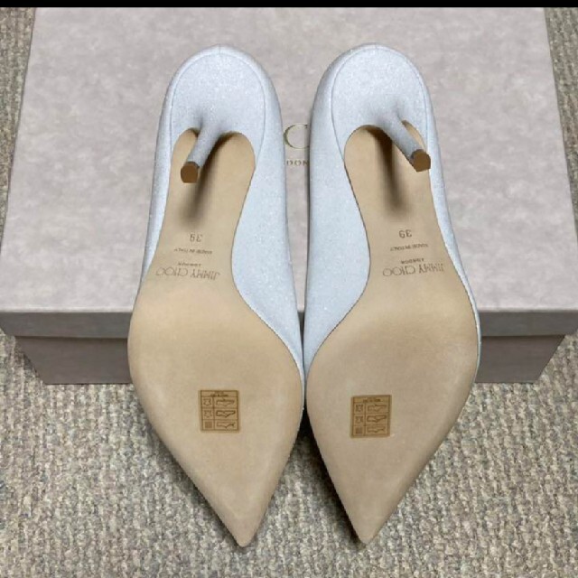 ヒール JIMMY グリッター 白 39サイズ by 302190's shop｜ジミーチュウならラクマ CHOO - jimmychoo ジミーチュウ LOVEパンプス ストラップ 