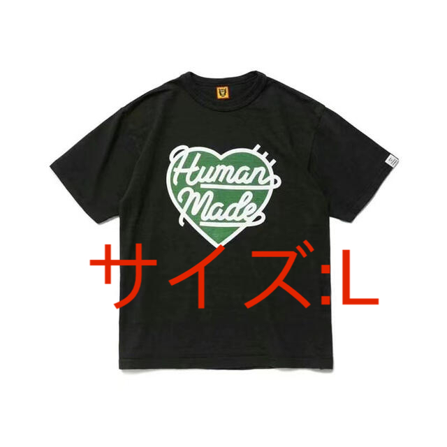 human made HEART T-SHIRT LBLACKサイズ