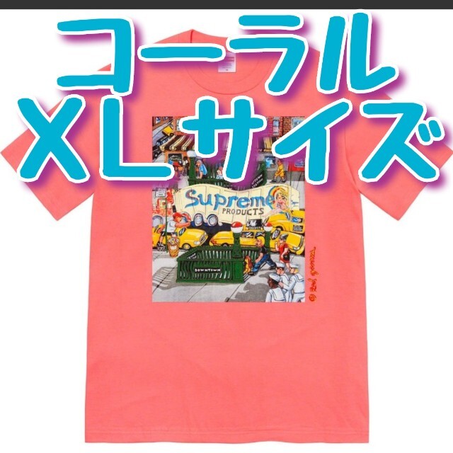 Supreme(シュプリーム)のSupreme Manhattan Tee"Bright Coral" メンズのトップス(Tシャツ/カットソー(半袖/袖なし))の商品写真