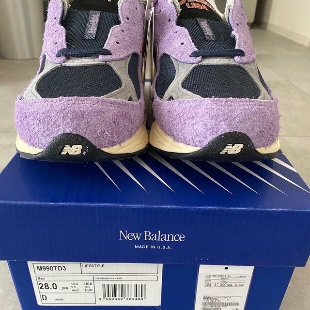 New Balance(ニューバランス)の【最終値下・即購入可】M990TD3 メンズの靴/シューズ(スニーカー)の商品写真