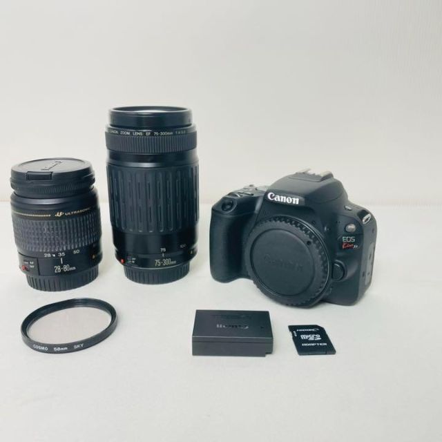 運動会【☆極美品☆使用数小】Canon EOS X9 Wレンズセット
