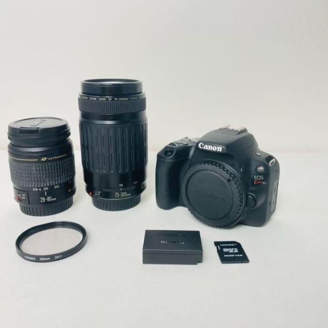 【☆極美品☆使用数小】Canon EOS X9 Wレンズセット運動会