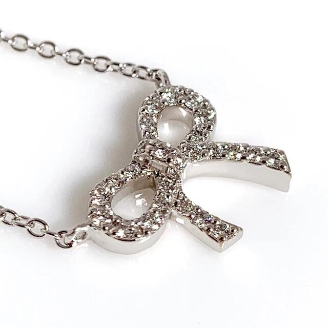 シルバーグレー サイズ ティファニー ネックレス メトロボウ TIFFANY