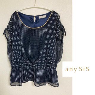 エニィスィス(anySiS)のanysis エニシス トップス ブラウス　ドット(シャツ/ブラウス(半袖/袖なし))