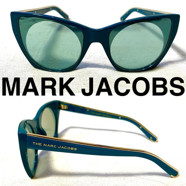 MARC JACOBS(マークジェイコブス)のMARK JACOBS サングラス　キャッツアイ　美品　ケース　クロス レディースのファッション小物(サングラス/メガネ)の商品写真