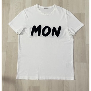 モンクレール(MONCLER)の美品！モンクレール　Tシャツ　ホワイト　XLサイズ(Tシャツ/カットソー(半袖/袖なし))