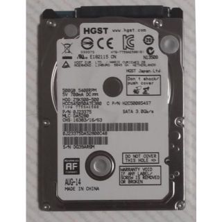 ヒタチ(日立)のDIGA換装用2.5ｲﾝﾁ500GB-HDD DMR-BRW,BRS,BF200(ブルーレイレコーダー)