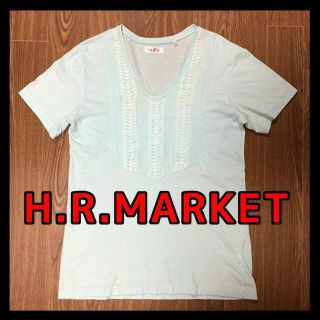 ハリウッドランチマーケット(HOLLYWOOD RANCH MARKET)のHOLLYWOOD RANCH MARKET 半袖 Tシャツ メンズ M 水色(Tシャツ/カットソー(半袖/袖なし))