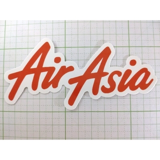 【436】エア・アジア マレーシア 防水ステッカー(航空機)