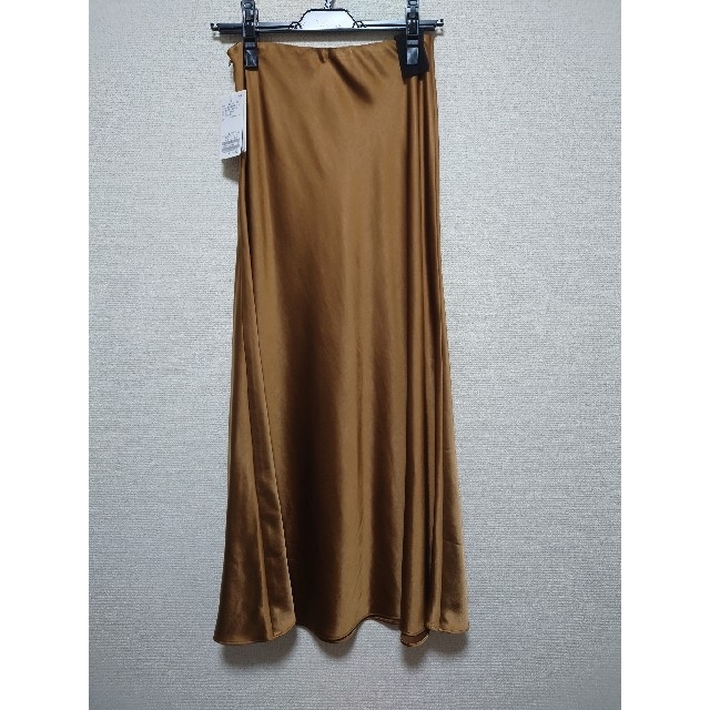 プラージュ　RIAMサテンスカート　キャメル36 1