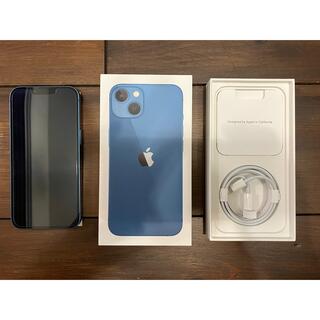 アイフォーン(iPhone)のiPhone13 128GB 超美品　ブルー　のぷらちな　プラチナ01様専用(スマートフォン本体)