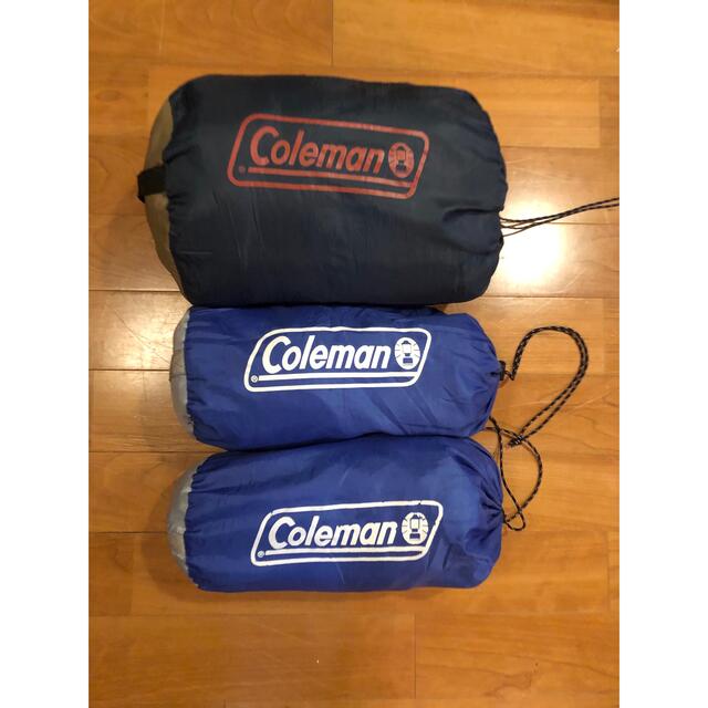 Coleman(コールマン)の鉄馬さま専用★Coleman 子供用　シュラフ　寝袋　3点セット　 スポーツ/アウトドアのアウトドア(寝袋/寝具)の商品写真