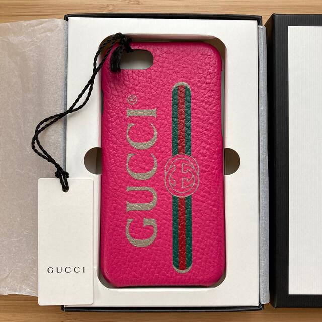 Gucci(グッチ)の新品 GUCCI グッチ iPhone 7 8 SE2/3 スマホケース 正規品 スマホ/家電/カメラのスマホアクセサリー(iPhoneケース)の商品写真