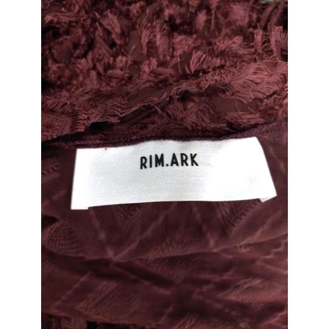RIM.ARK(リムアーク)のRIM.ARK(リムアーク) フリンジジャガードルーズガウン レディース レディースのジャケット/アウター(その他)の商品写真