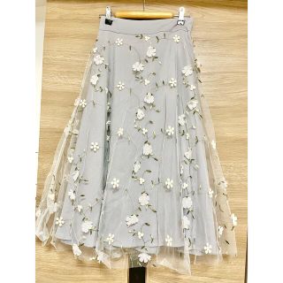 トッコ(tocco)のtocco closet お花チュールスカート(ひざ丈スカート)