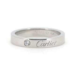 カルティエ(Cartier)のカルティエ エングレーブド リング PT950(プラチナ)(リング(指輪))
