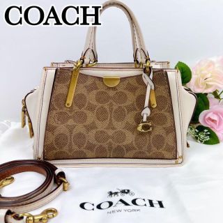 コーチ(COACH)の【極美品】 COACH コーチ ドリーマー 2way ハンドバッグ ジグネチャー(ハンドバッグ)