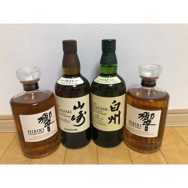 SUNTORY 山崎 NV 白州12年 響 JH 計4本 新品未開栓食品/飲料/酒