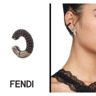 未使用 フェンディ FENDI クリスタル イヤーカフ ウープス