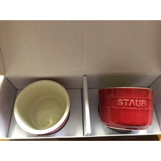 ストウブ(STAUB)のSTAUB エクストラミニ ラウンドラムカン 2pcs ペアセット チェリー(食器)