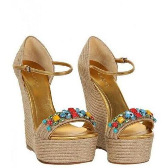 GUCCI カロリーナ エスパドリーユ サンダル ☆決算特価商品☆ 13000円