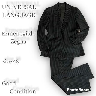 エルメネジルドゼニア(Ermenegildo Zegna)の⭐︎最高級イタリア生地⭐︎ゼニア　シルク混　ユニバーサルランゲージ　メンズスーツ(セットアップ)