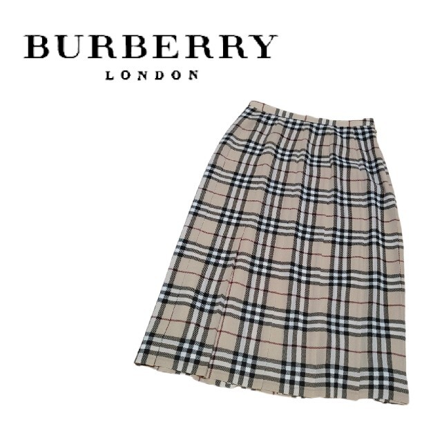 BERBERRY LONDON バーバリー ノバチェック プリーツ スカート