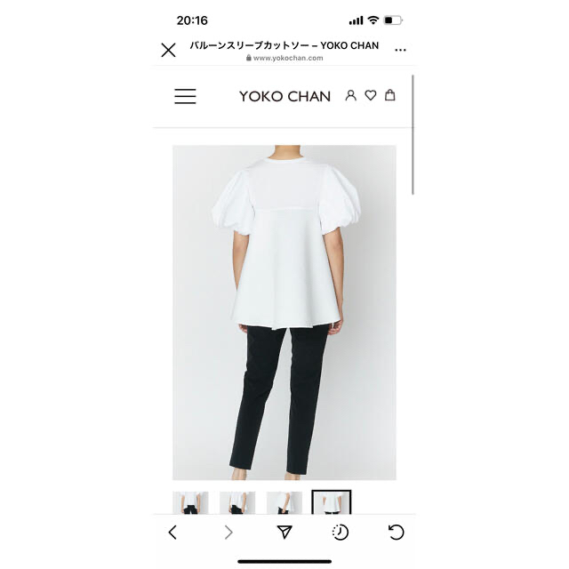 ヨーコチャン バルーンスリーブカットソー 【爆買い!】 8160円