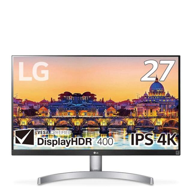 LG モニター 27UL600-W 27インチ 4K - ディスプレイ