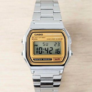 カシオ(CASIO)の【新品】大人気！CASIO カシオ メンズ腕時計 シルバー ブラウン(腕時計(デジタル))