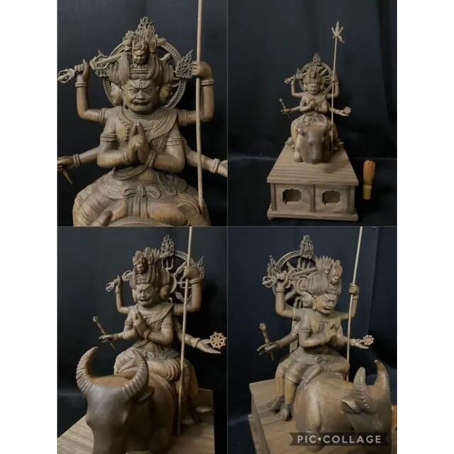 古美術仏師手仕上げ品 突き進む 五大明王像一式 井波彫刻 古美術仏師手仕上げ品 突き進む 五大明王像一式 井波彫刻