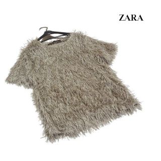 ザラ(ZARA)の◆ZARA/ザラ◆ レディース28(M位) 未使用同等♪フリンジ半袖トップス(カットソー(半袖/袖なし))