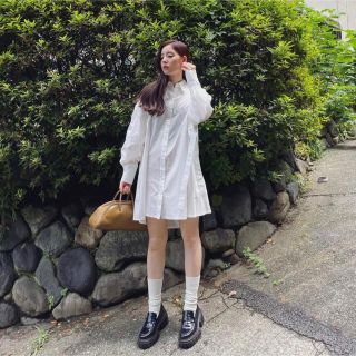 SNIDEL - ORGANICSシャツミニワンピース スナイデル 新木優子の通販 by ...