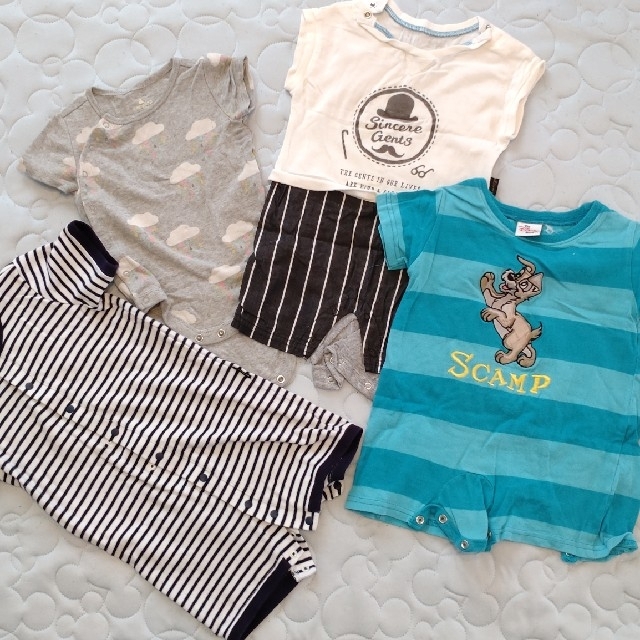 babyGAP(ベビーギャップ)のベビー服　夏服　ロンパース キッズ/ベビー/マタニティのベビー服(~85cm)(ロンパース)の商品写真