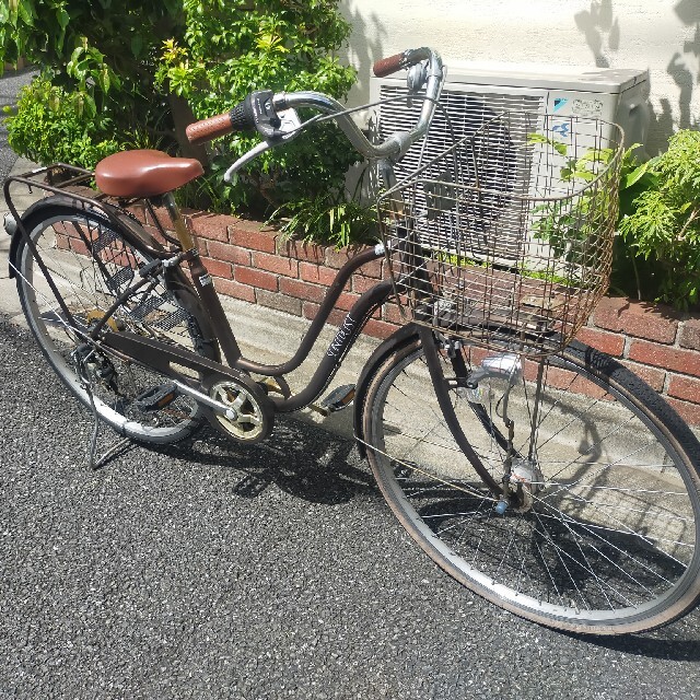 東京池袋 自転車 27インチ 変速ギア付き オートライト付き