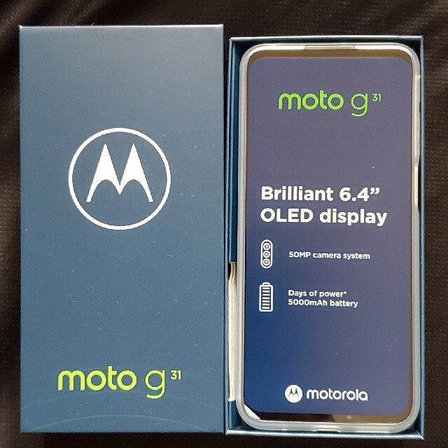 1280GBOS種類モトローラ moto g31 ミネラルグレイ　本体　新品　SIMフリー