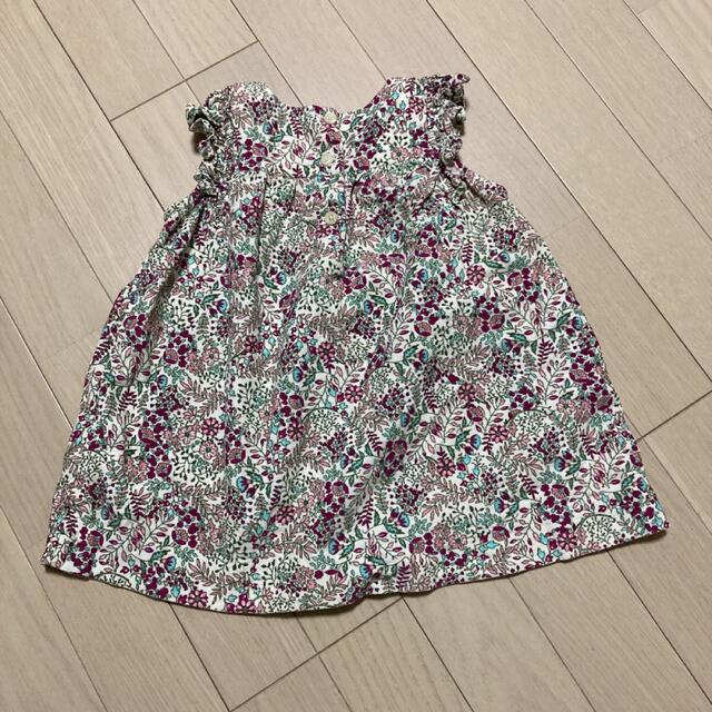 Old Navy(オールドネイビー)のオールドネイビー　キッズワンピース チュニック 花柄　80cm キッズ/ベビー/マタニティのベビー服(~85cm)(ワンピース)の商品写真