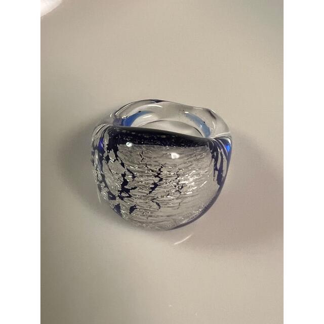 【新品】ベネチアンガラスの指輪　8号