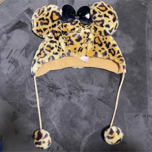 Disney(ディズニー)の【 Disney 】ディズニー ミニー 帽子 ヒョウ柄 レディースのヘアアクセサリー(カチューシャ)の商品写真