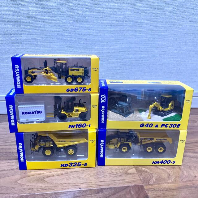 非売品】新品未使用 コマツ 株主優待 ミニカー 5個セット ミニチュア