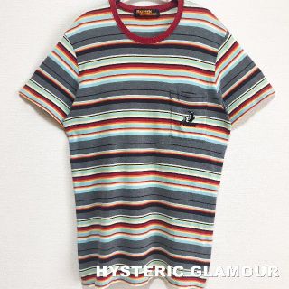 ヒステリックグラマー(HYSTERIC GLAMOUR)の【HYSTERIC GLAMOUR】刺繍スカルデビルロゴ リンガーTシャツ(Tシャツ(半袖/袖なし))