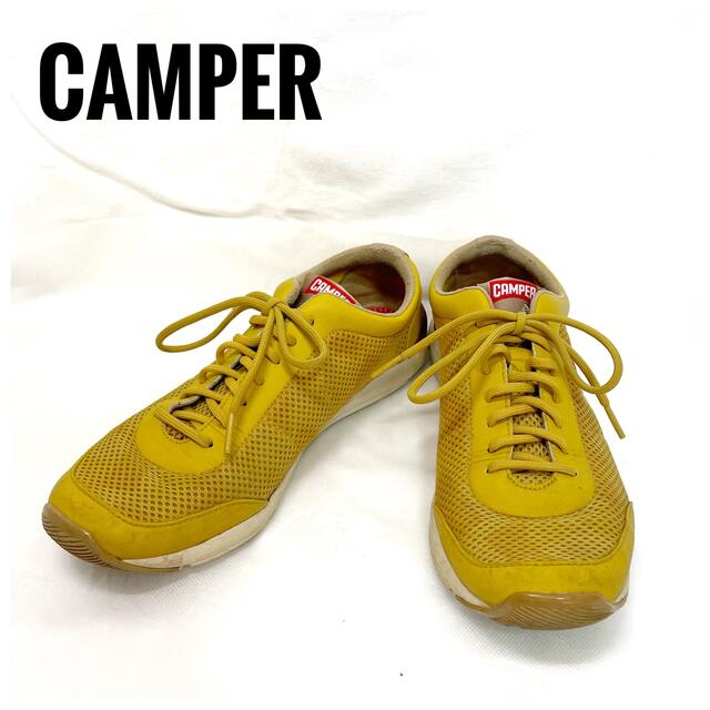 CAMPER(カンペール)の【coo93様専用】Camper　カンペール　サイズ３８　イエロー　メッシュ レディースの靴/シューズ(スニーカー)の商品写真