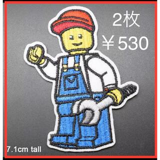 レゴ(Lego)のLEGO ミニフィグ アップリケ ワッペン アイロン 子供服 送料無料(各種パーツ)
