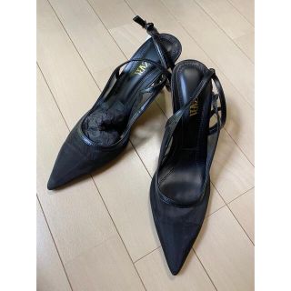 ザラ(ZARA)のZARA新品未使用メッシュストラップハイヒール(ハイヒール/パンプス)