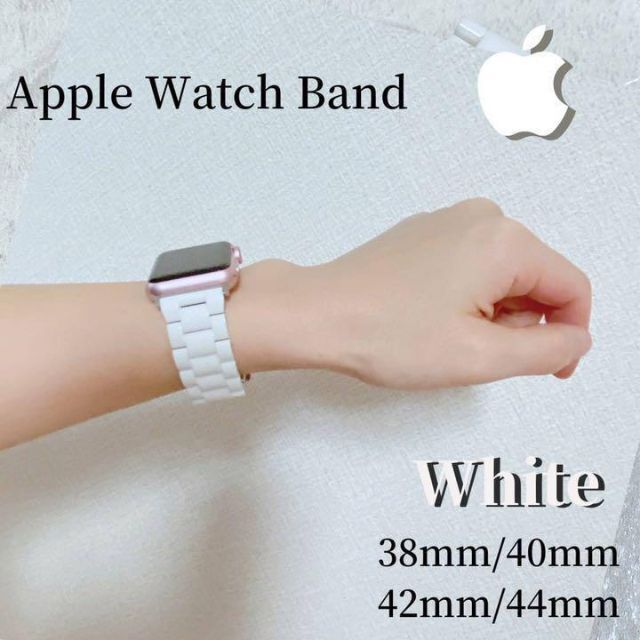 Apple Watch band アップルウォッチ バンド 高級 人気 ホワイ メンズの時計(その他)の商品写真